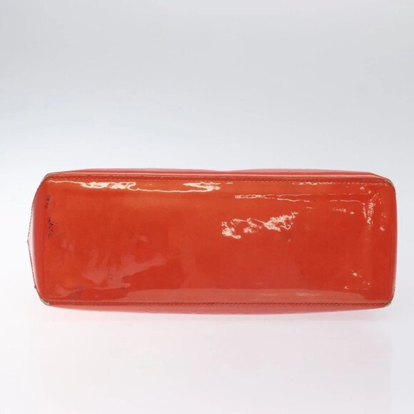 LOUIS VUITTON Vernis Wilshire PM Hand Bag Orenge Sunset - Picture 6 of 15